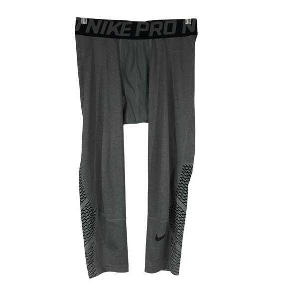 NIKE PRO Other - NIKE PRO -MEN'S MEDIUM - GRAY POLYESTER BLEND 3/4 TIGHTS - 801225-091